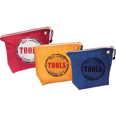 China Factory Direct High Quality Durable Tool Storage Bag Custom Logo Brand Color Small Canvas Zipper Bag for Tool for sale