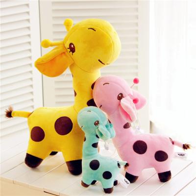 China Cute Plushies Giraffe Sika Deer Doll Stock Available Stuffed Pillow Designed Plush Toy For Children for sale