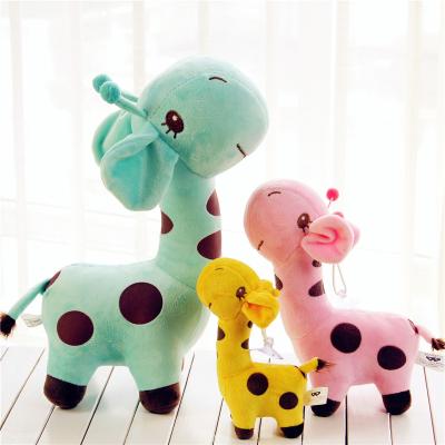 China Wholesale Cute In Running Colorful Giraffe Sika Deer Doll Chubby Baby Deer Decorative Gift Plush Toy for sale