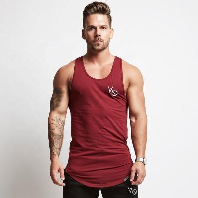 China Summer Workout QUICK DRY Tank Tops For Men Letter White Solid Color Gym Tank Tops Sports Cotton Corset Tank Top Fitness for sale