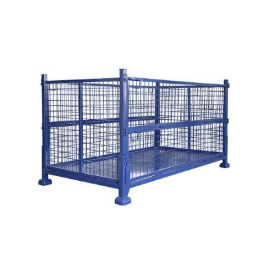 China Wholesale Heavyduty Collapsible Dog Cage Welded Mesh Cages Pallet Storage Container for sale