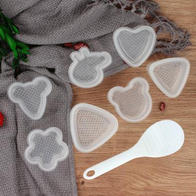 China Viable Custom Logo High Quality Latest Triangle Kitchen Maker Sushi Baby Rice Ball Mold for sale