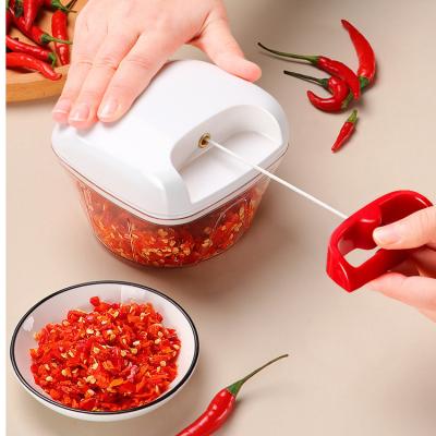 China Vegetable Processor Mini Food Chopper Garlic Manual Handheld Blender Cutter Kitchen Multi Viable for sale