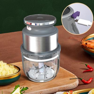 China Household Supplies Cordless Stainless Steel 45w Mini Machine Customization Wholesale Meat Grinder for sale