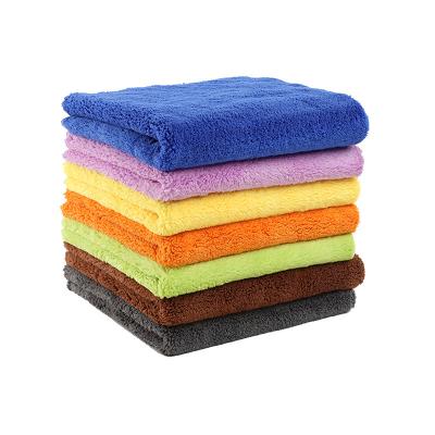 China Wholesale 40*40CM Super Absorbent 500GSM QUICK DRY Car Detailing Custom Logo Microfiber Car Towels Microfiber Car Drying Towel for sale