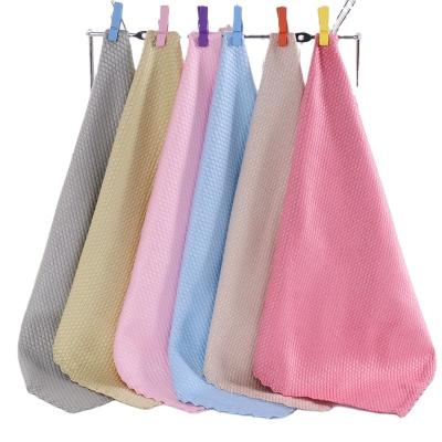 China New Products 300gsm Microfiber Water Absorbent Glass Towel Wholesale Cleaning Cloths Microfiber Kitchen Towel 30*40cm Absorbent Towels for sale