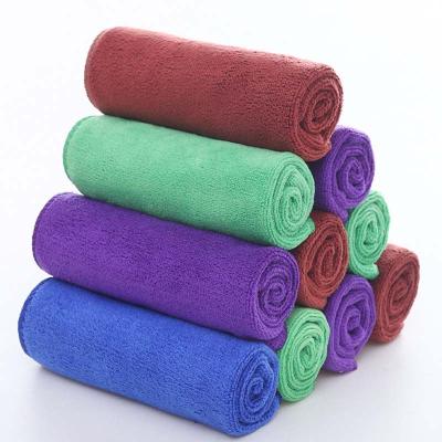 China Reusable and Lint Free Multi Color Sustainable Microfiber Cloth Cleaning Cloths Towels For Kitchen 40*40cm Factory Custom Logo for sale