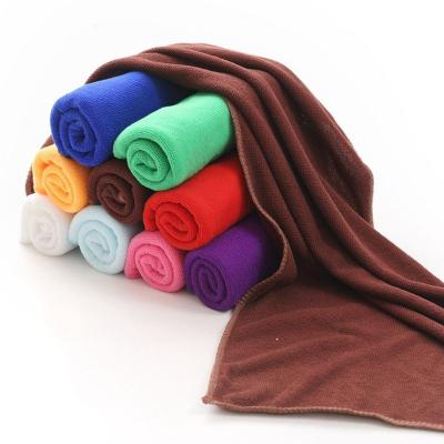 China Factory Sale 30*30cm Viable Hot Microfiber Cleaning Cloth 140gsm Car Kitchen Towel Polyester Car Polishing Towels for sale