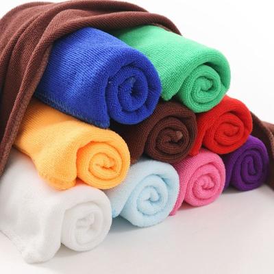 China Factory 30*60cm Multicolor Household Goods 140gsm Microfiber Towel Wholesale Viable Multicolor Polyester Car Cleaning Towels for sale