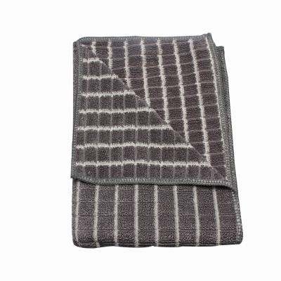 China Cheap Plaid Towel 40*40cm 350gsm Kitchen Microfiber Towel Professional Towels Car Dry Cleaning Car Towel for sale