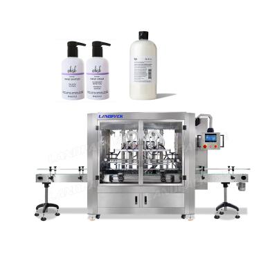 China Food Good Quality Six Heads Automatic Piston Hand Cream Cosnetic Soap Bottle Filling Machine With CE for sale