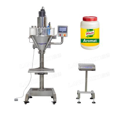 China 2021 Semi Automatic Beverage Powder 500g 1kg Spice Filling Machine Powder Corn Flour Filling Machine for sale