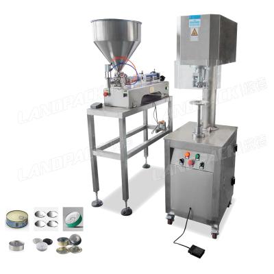 China Semi Automatic Food Beverage Beverage Beer Tin Can Capping Sealing Machine Low Cost Good Price for sale