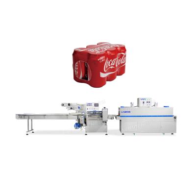 China Food Landpack Heat Shrink Paper Wrapping Machine Wrapping Pillow Heat Shrink Wrapper Cutting Machine for sale