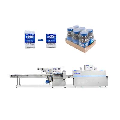 China Automatic Food Landpack Heat Shrink Paper Wrapping Machine Horizontal Wrapping Packing Machine for sale