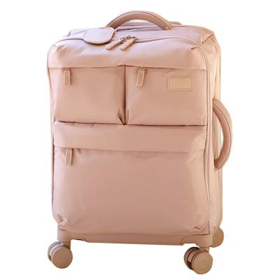 China Long travel 2024 High Quality fabric light weight suite case travelling bags luggage polyester  carry trolley luggage for sale