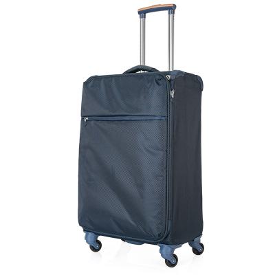 China Long travel Lightweight Soft Fabric Luggage Waterproof Trolley Suitcase large capacity travel bags for sale