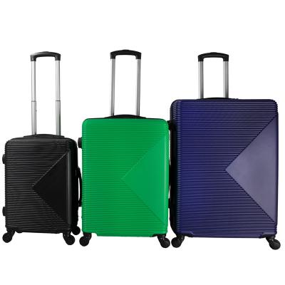 China ABS Best carry on luggage ABS+PC 3 pcs nested luggage a set   20