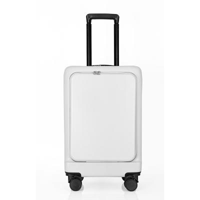 China Long travel High Quality ABS+PC Travel Trolley sale case suitcase front open travel luggage Suitcase Carry On Luggage Hard Luggage Set for sale