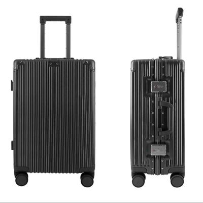 China Long travel High Quality PC+ABS AE Travel Trolley  Suitcase cup holderCarry On Luggage Hard Luggage for sale