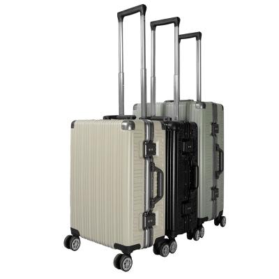 China Long travel Hot selling Iron Trolley Luggage  travel bags suitcase sets for Long Trip Suitcase with TSA  Lock for sale