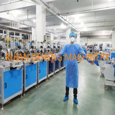 China Automatic Protective Hospital Gowns Body Making Machine for sale