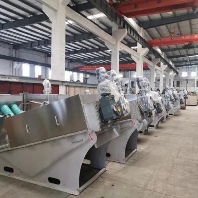 Κίνα 10-15m3/h Productivity Screw Press Sludge Dewatering Machine For Wastewater Treatment Plant Press Filter Equipment προς πώληση