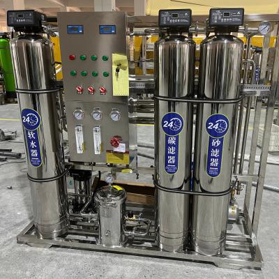 China RO-500 500LPH Industrial Water Purification Systems Reverse Osmosis Water Plant For Customized Voltage Drinked Pure Water Te koop