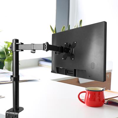 China Computer Steel Monitor Stand Max VESA Desk Bracket 100*100MM 13-32 Inch Screen Desk Mount Monitor for sale