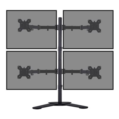 China Computer Screen Universal Four Screen Monitor Mount Computer Monitor Mount Desktop Stand for 13