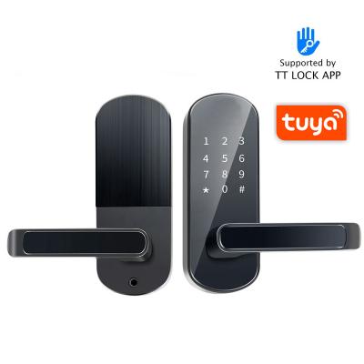 China ABS TTLOCK Biometric Access Control S7C Waterproof Tuya Electronic Door Lock With IC Card Digital Swipe Card Smart Door Lock for sale