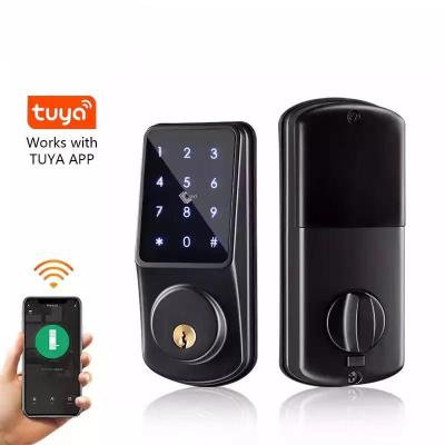 China Aluminum Alloy RFID Card M1 Smart Digital Card Door Lock Tuya WIFI Smart Lock APP TTT Hotel Mobile Door Lock for sale