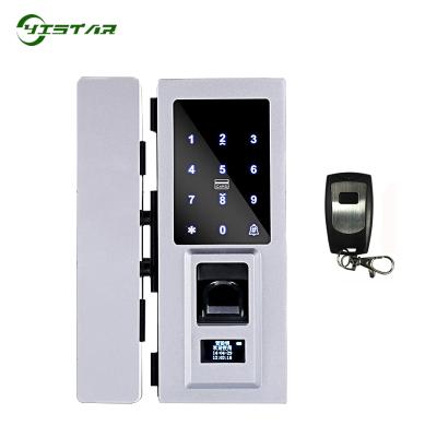 China 1000 Door Lock Fingerprint Glass Keyless Electric Lock XM-Q1 With Fingerprint Remote Control Smart Door Lock for sale