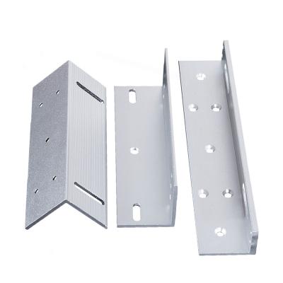 China DC12V 280KG ZL Bracket Zinc Alloy Use For 280KG EM Lock Magnetic Lock Door Access Control For All Kinds Of Doors ZL Bracket for sale