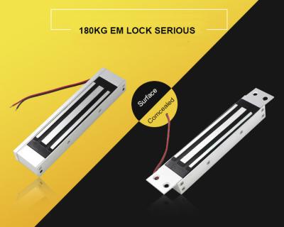 China Aluminum Alloy Factory OEM High Quality 180KG Magnetic Lock, Maglock with Signal Output, 12 or 24VDC EM Lock for sale