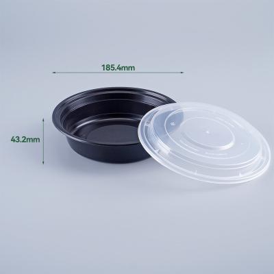 China 750ML Microwavable Plastic Microwavable Containers Microwave Disposable Restaurant PP Food Containers 24OZ for sale