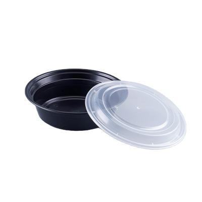 China China Wholesale Microwavable Microwavable Black Disposable Food Container Safe Stackable Take Out Food Containers for sale