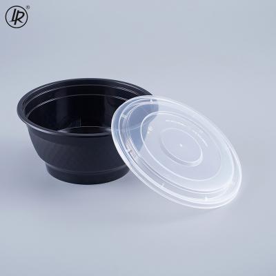 China Food Grade 42OZ Bpa Box 1140ML pp Microwave Free Round Plastic Takeout Food Packaging Plastic Food Container for sale