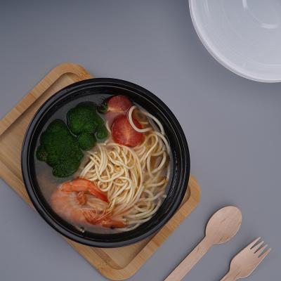 China Togo Soup Bowl 1125ML Microwavable Noodle Bowl Plastic Restaurant Factory 38oz Takeout Food Containers for sale