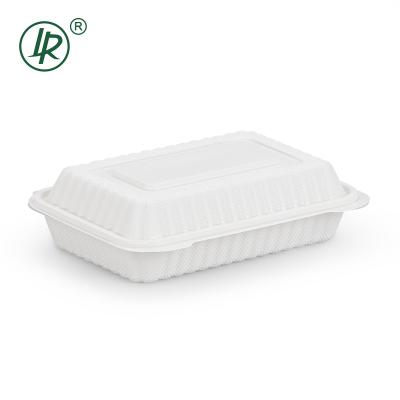 China Carry Out Bento Food Deli Microwavable Meal Prep Disposable PP Microwavable 38OZ Bowls Take Out Food Containers for sale