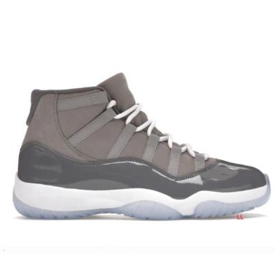 China Active Sports 2021 New Arrive Retro 11 Gray High Quality Cool Shoes Patent Leather Overlays Jump Man Basketball Shoes for sale