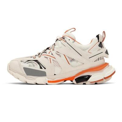 China Lightweight Triple S Track 3.0 Gray Orange Yellow Men Women Casual Shoes Platform Sports Sneakers Travel Mens Trainers for sale