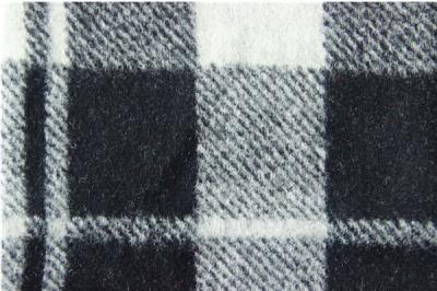 Cina Tessuto bianco del jacquard della lana di Damier Ebene della grafite che tricotta panno in vendita