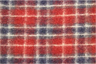 Cina Tessuto rosso rustico del jacquard del plaid di tartan di Chelsea dall'iarda rosso fiamma/Grey in vendita