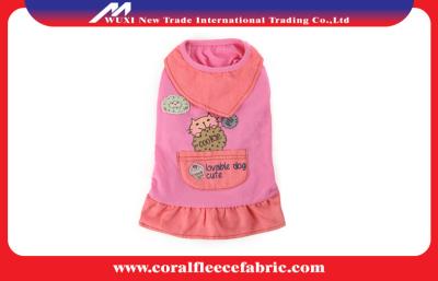 China Pink or Blue Baby Dog Scarf Skirt Cute Pet Clothes , Small Dog Pet Sweaters / T-shirt for sale