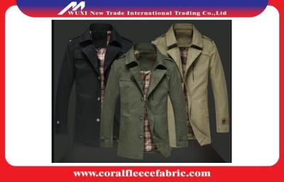 China Warm Polyester Winter Men Long Trench Coat Outerwear Overcoat Wind-proof for sale