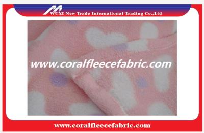 China Shoes / Sofa / Toy Material Coral Fleece Fabric Eco-friendly Printed Polyester Fabrics for sale