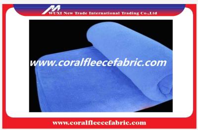 China Anti-Static Knitted Coral Polar Fleece Fabric 180CM 250GSM for Shoes / Sofa / Suit for sale