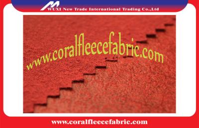 China Hot Stamping Artificial Suede Fabric / Synthetic Suede Fabric for Car Upholstery for sale