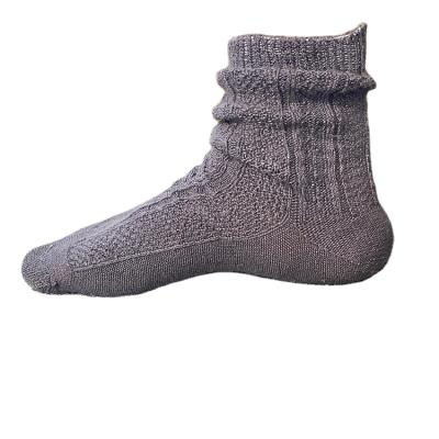 China Sweat-absorbent Linen Jacquard Christmas Knitting Casual Home Socks Antibacterial for sale